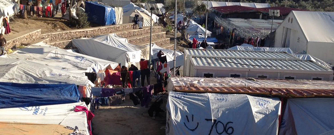 In honor of 2017 Genesis Prize Laureate Anish Kapoor, The Genesis Prize Foundation gave grants to six organizations helping alleviate the refugee crisis around the world. The international Rescue Committee was a grant recipient. This image is an aerial view of Moria Refugee Camp in Lesvos Greece, which is supported by the International Rescue Committee